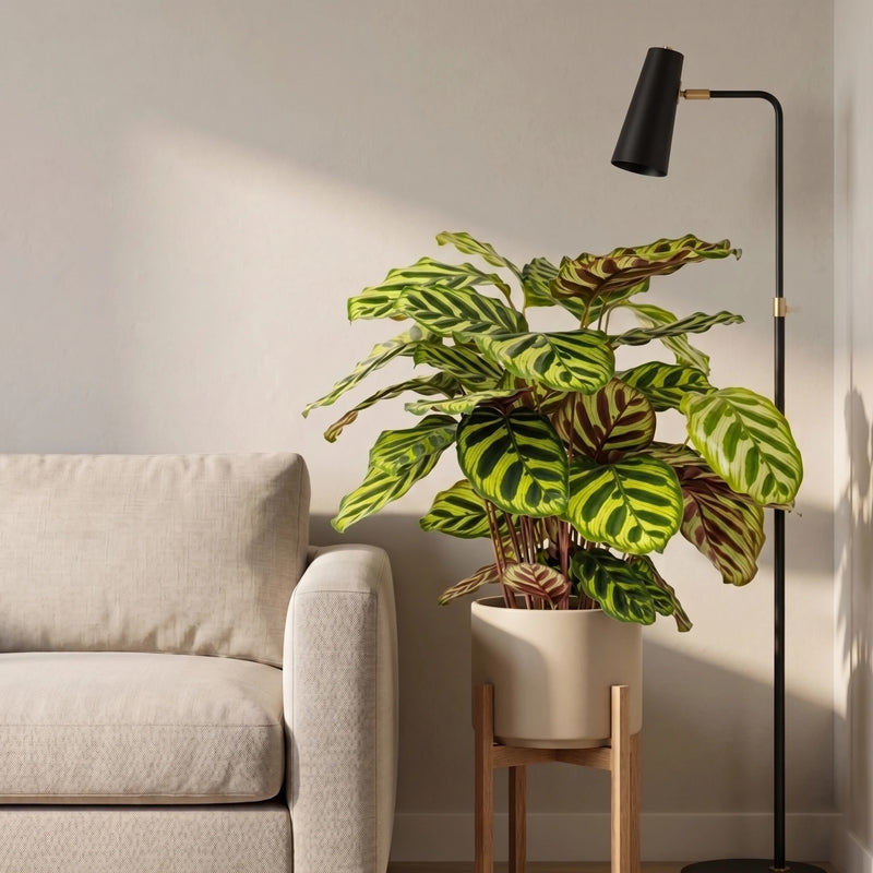 Calathea Makoyana - Pauwenplant - Ø17cm · ↕55cm