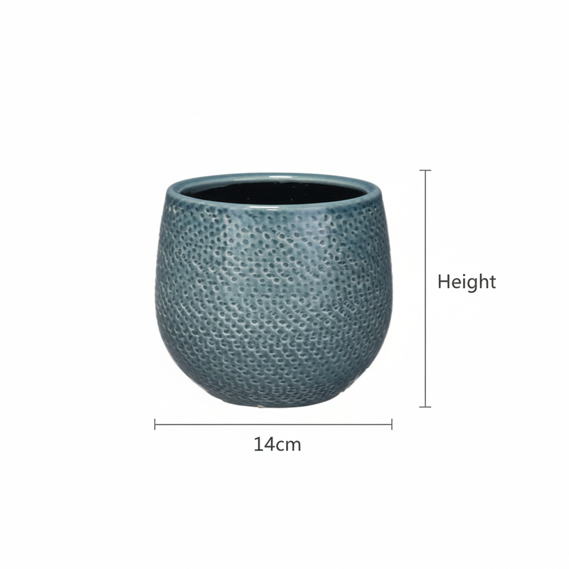 Pot Gabriel Rond - Blauw