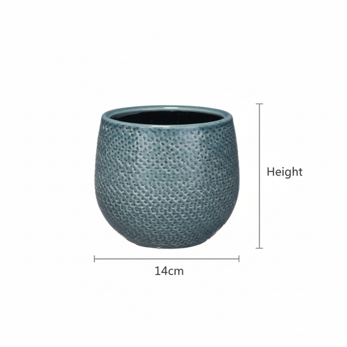 Pot Gabriel Rond - Blauw