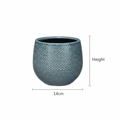 Pot Gabriel Rond - Blauw